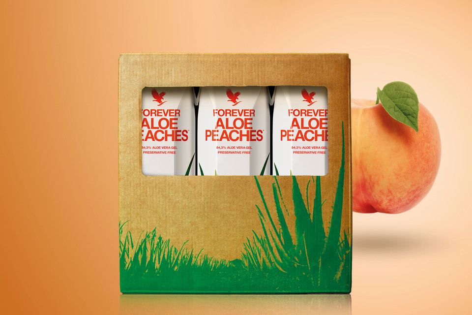 Aloë Vera Drink Peach 3 Pack-Mijn Aloë Winkel
